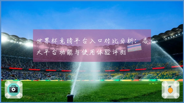 世界杯竞猜平台入口对比分析：各大平台功能与使用体验评测